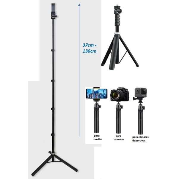 TRÍPODE SELFIE MANDO BLUETOOTH SAKKYO