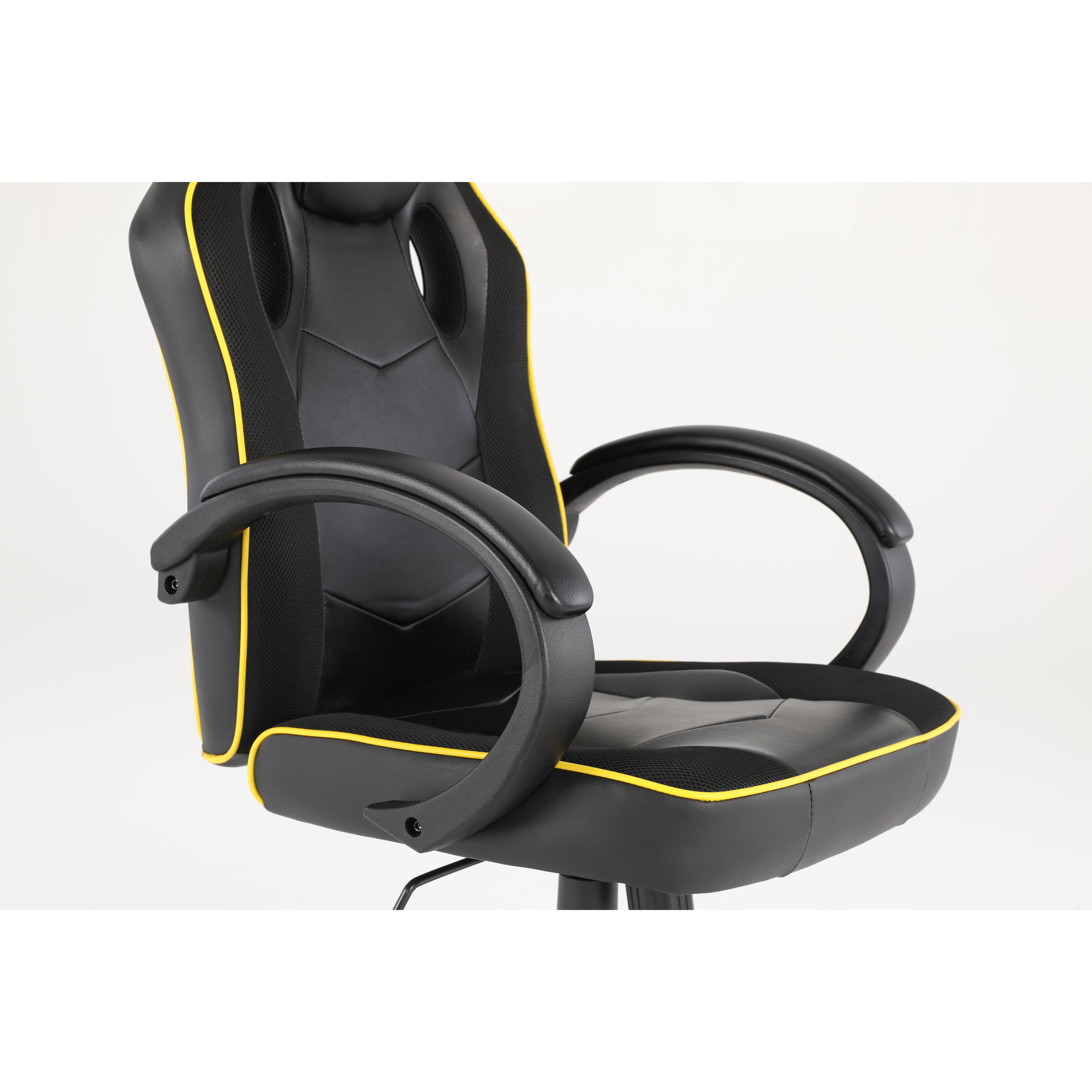 SILLA GAMER BORDE LÍNEA AMARILLA SAKKYO — vista 9