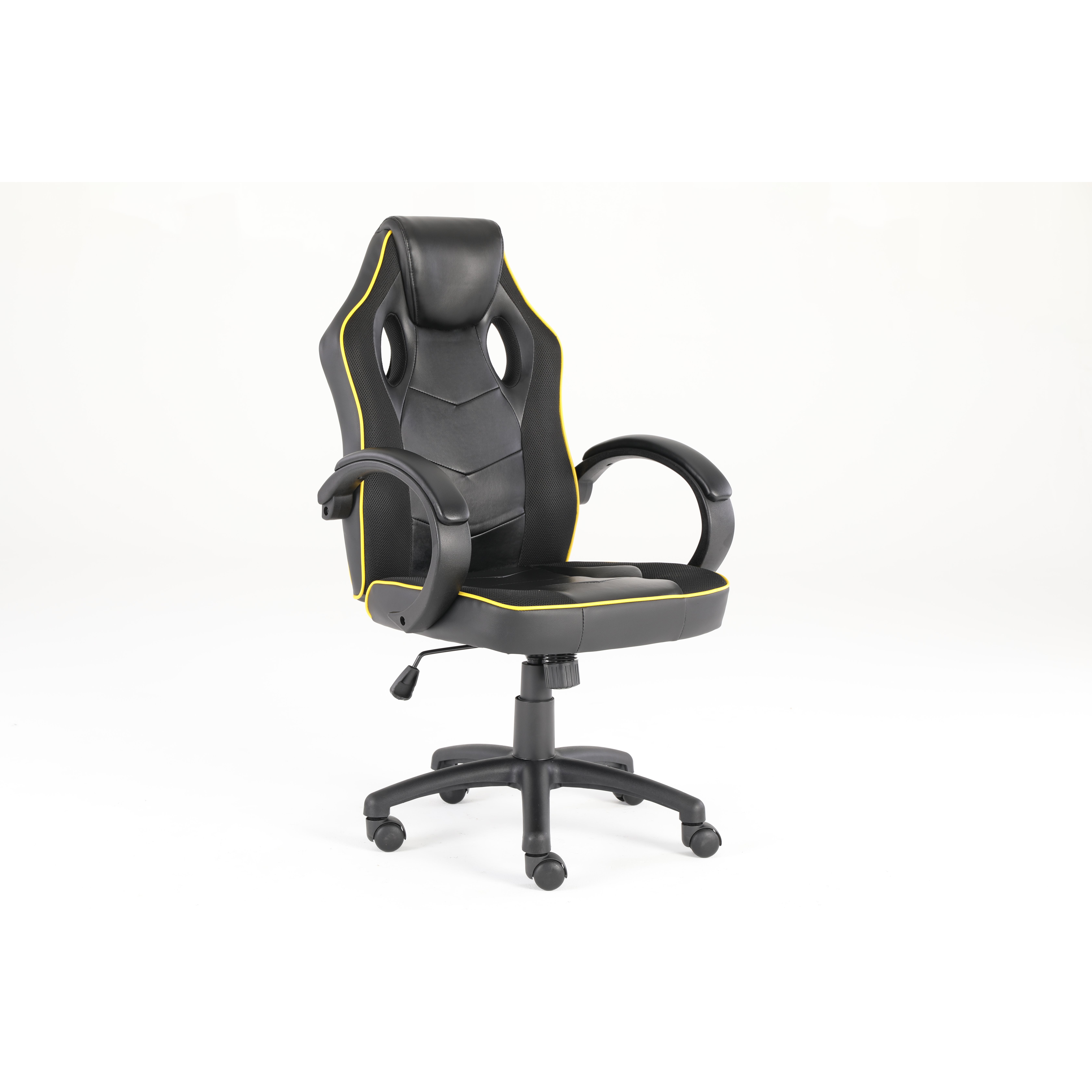 SILLA GAMER BORDE LÍNEA AMARILLA SAKKYO — vista 3