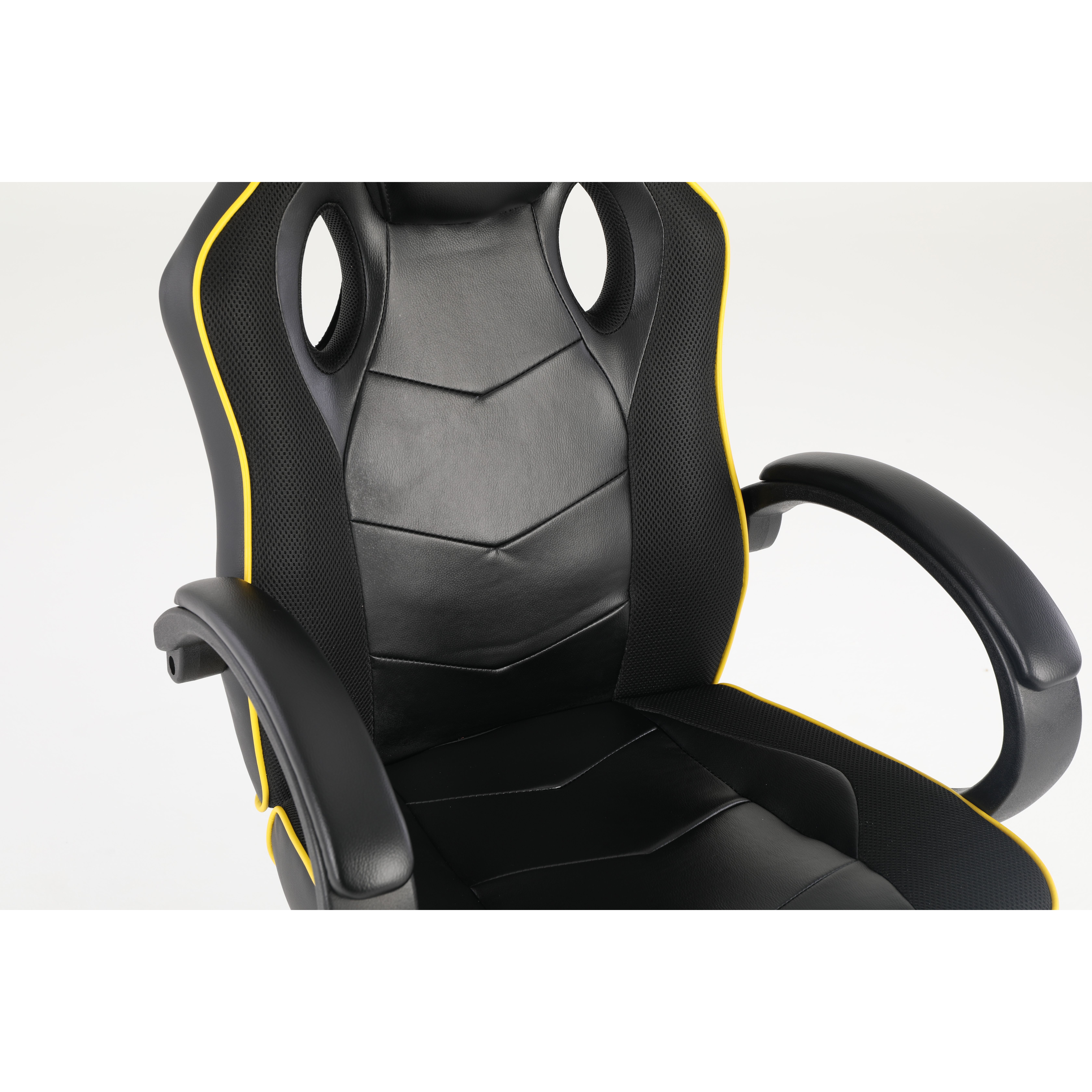 SILLA GAMER BORDE LÍNEA AMARILLA SAKKYO — vista 7