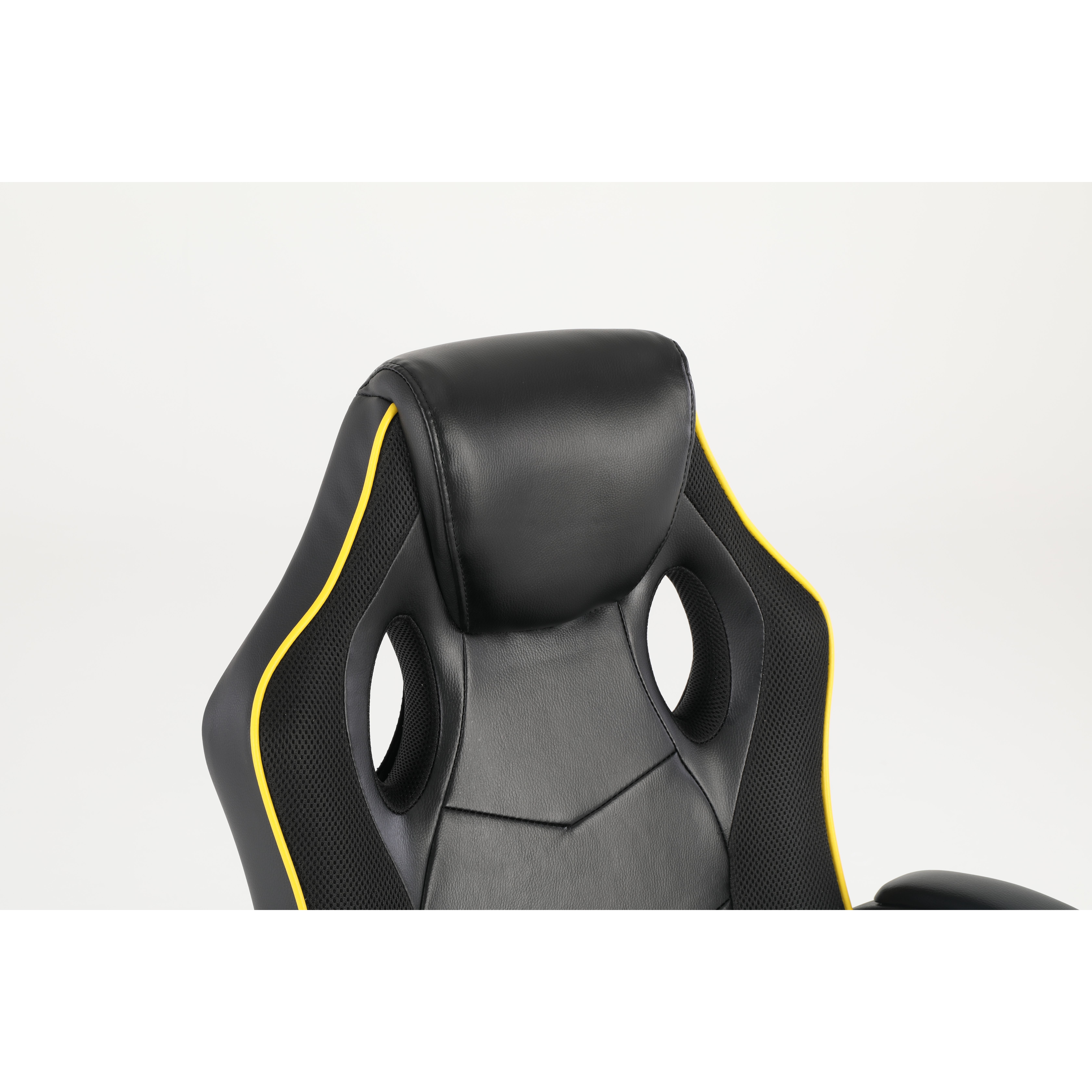 SILLA GAMER BORDE LÍNEA AMARILLA SAKKYO — vista 8
