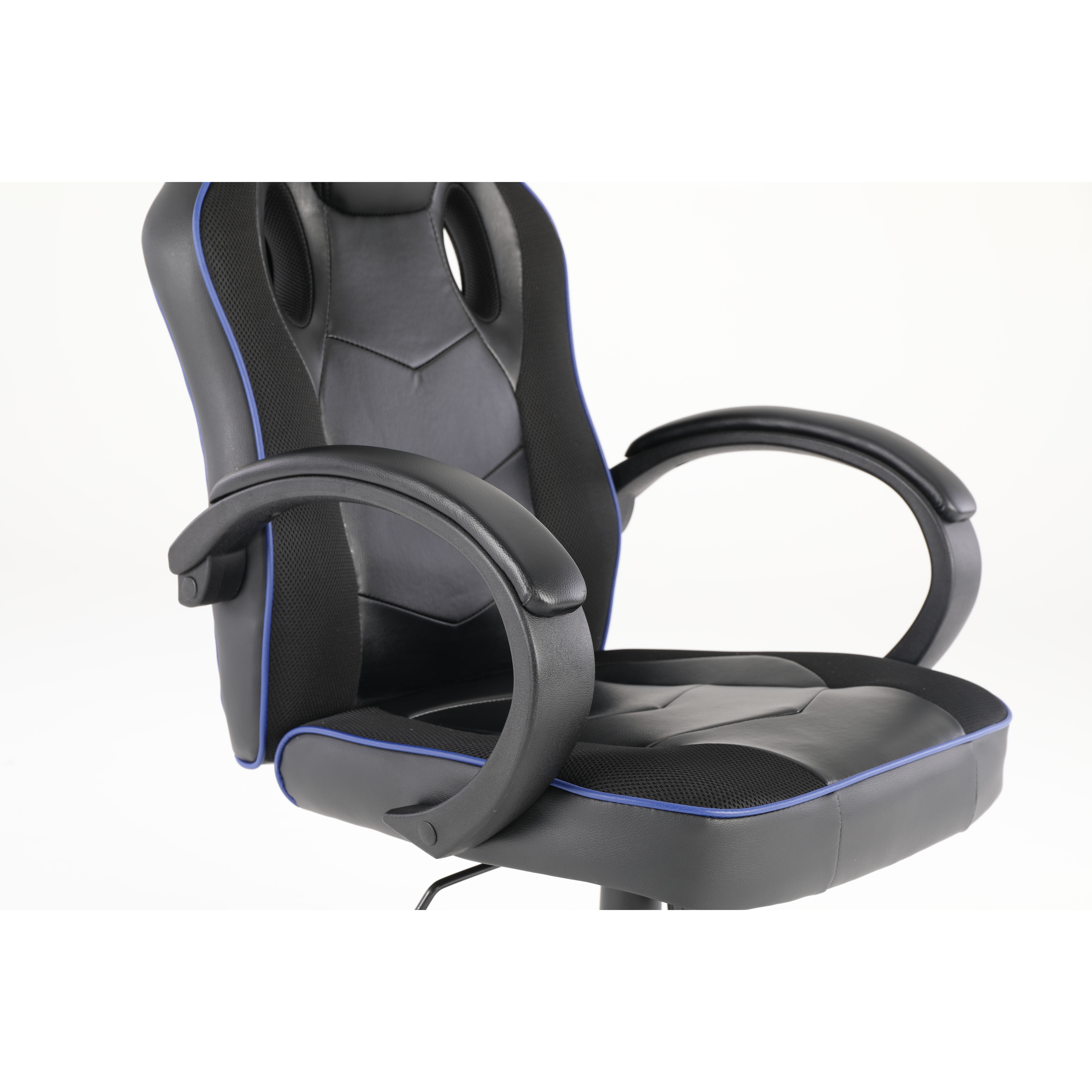 SILLA GAMER BORDE LÍNEA AZUL SAKKYO — vista 11