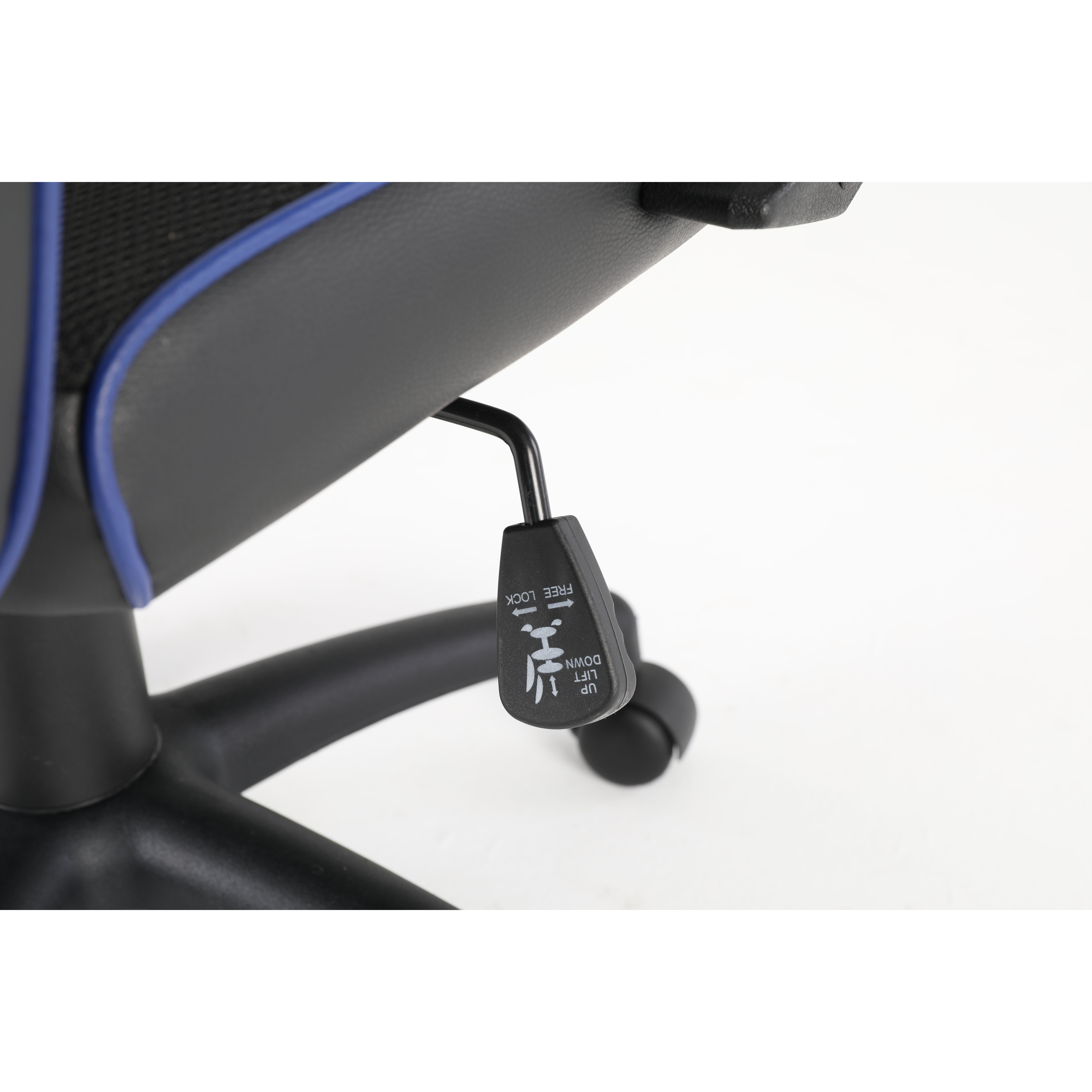 SILLA GAMER BORDE LÍNEA AZUL SAKKYO — vista 12