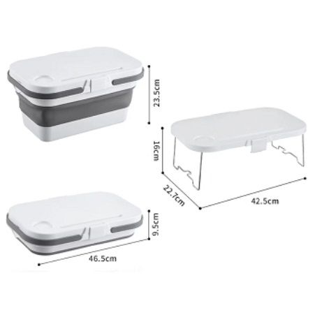 CESTA PLEGABLE CON MESA INTEGRADA KYMPO