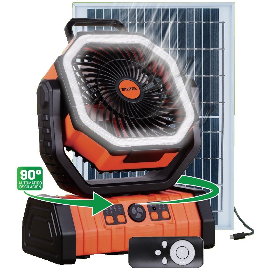 VENTILADOR RECARGABLE SOLAR KYMPO