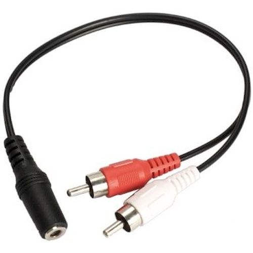 2RCA JACK HEMBRA 3.5MM 1,5M SAKKYO