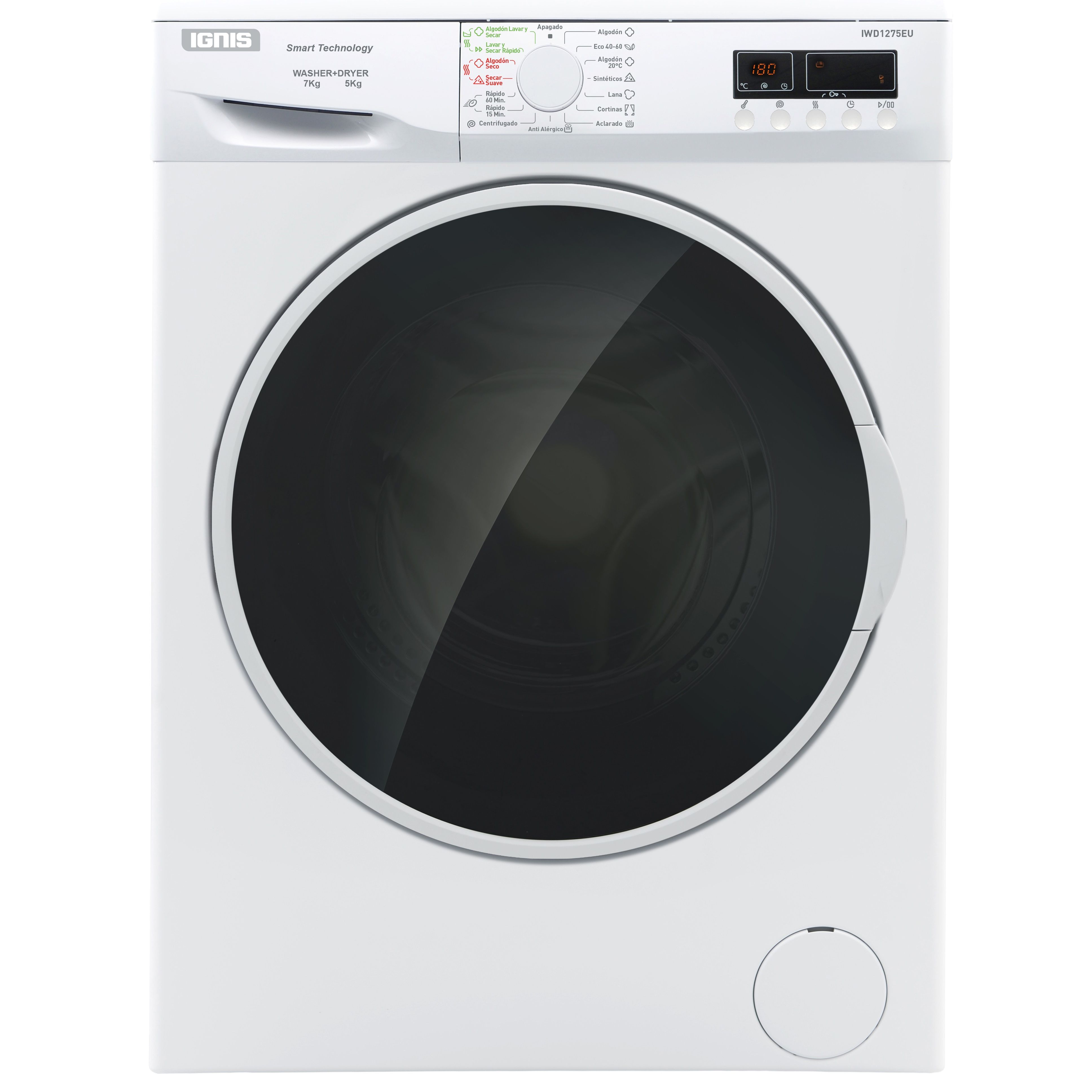 LAVASECADORA 7KG 5KG 1200RPM E D IGNIS