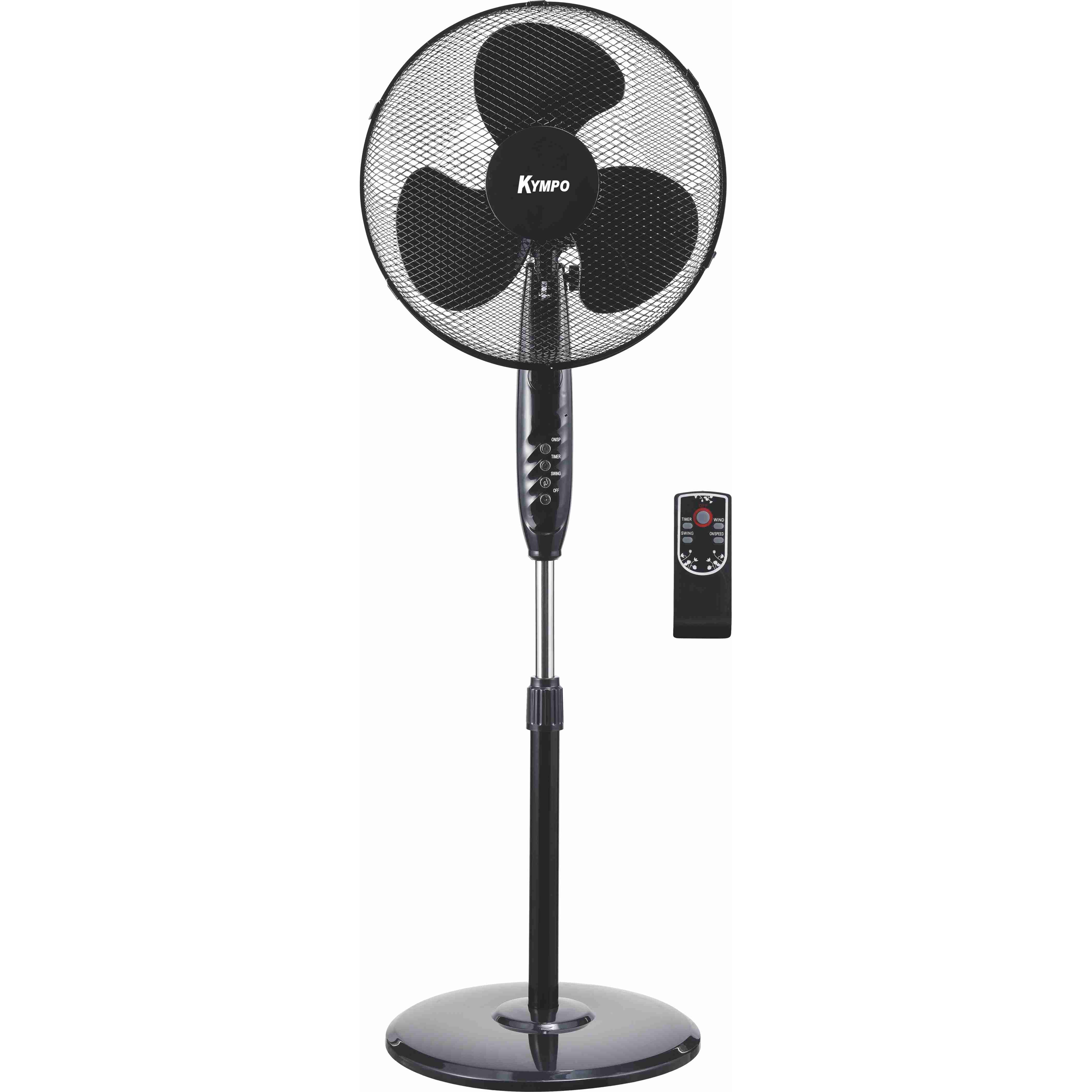 VENTILADOR PIE 3 ASPAS 45W +  MANDO KYMPO