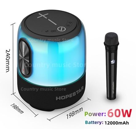 ALTAVOZ PORTÁTIL BT 60W SERIE HOPESTAR