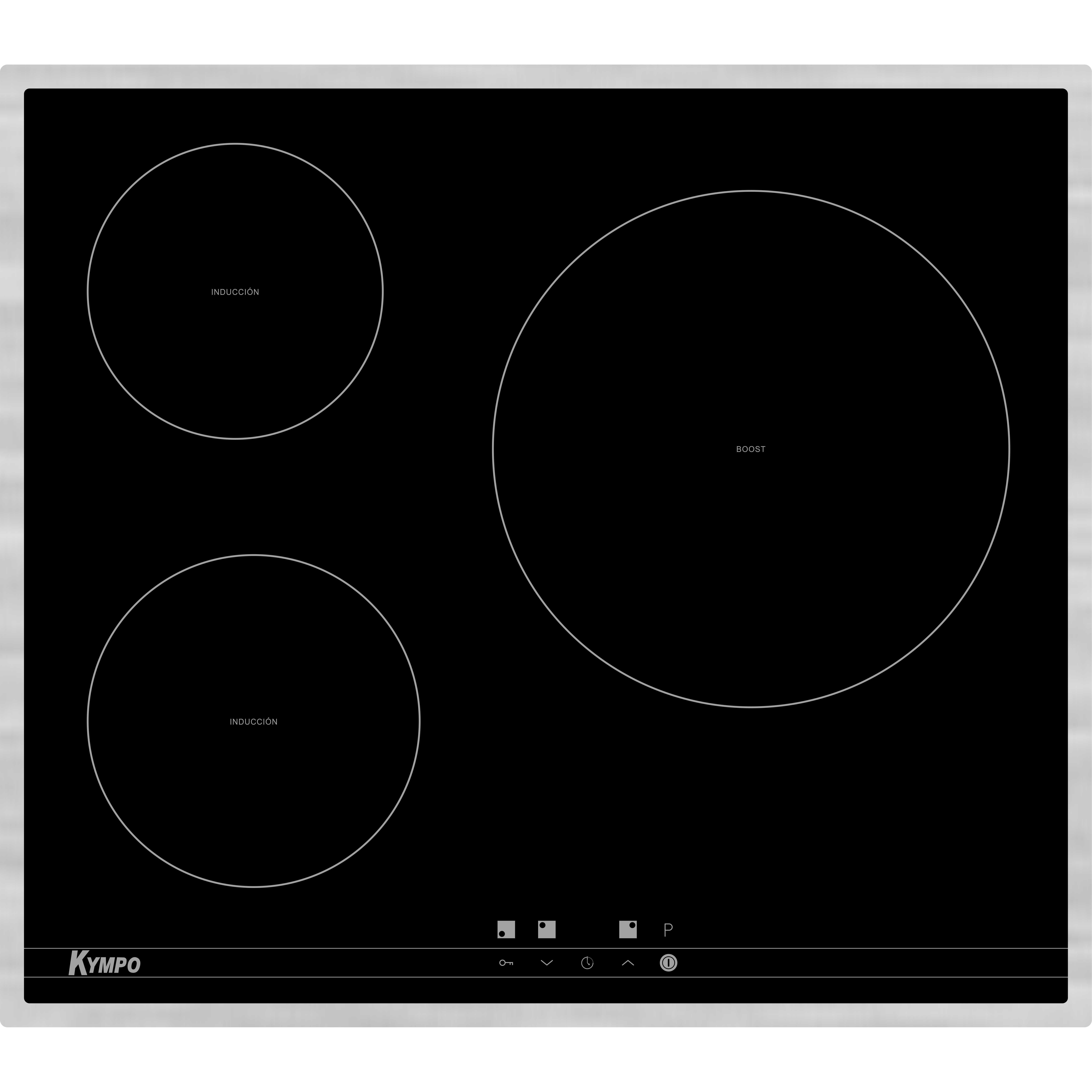 PLACA INDUCCIÓN 3F MARCO INOX KYMPO